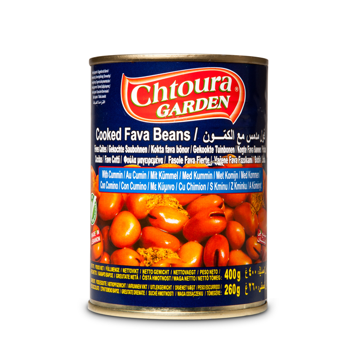 Chtoura Garden Foul Fava Beans Cumin Eo Lebanon 24x400g
