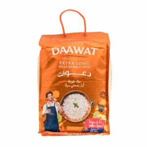 Daawat, Basmati Rice, Creamy Sella, Plastic, India, 4x5Kg + 500g free (10% free)