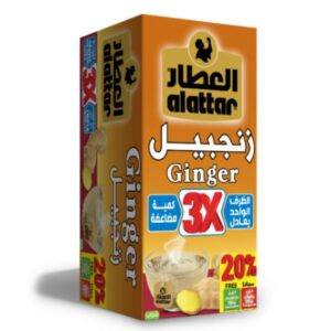 Al Attar, 24 pack / 12 bags, Tea Ginger, Jordan (2.5g) (3 bags free)