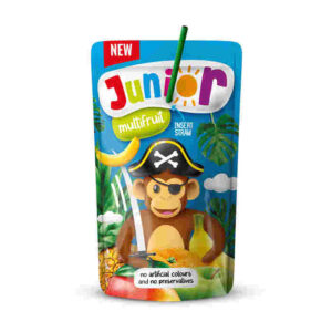 Junior, Fruit Drink, Mult-Fruit, Macedonia, 2 x (8x200ml)