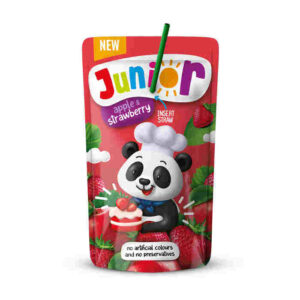 Junior, Fruit Drink, Apple & Strawberry, Macedonia, 2 x (8x200ml)